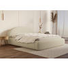 POLSTERBETT 180/200 cm,  in Beige, gepolstertes Kopfteil, Lattenrost, Bettkasten,  - Beige/Schwarz, Design, Holz/Textil (180/200cm) - Chameo