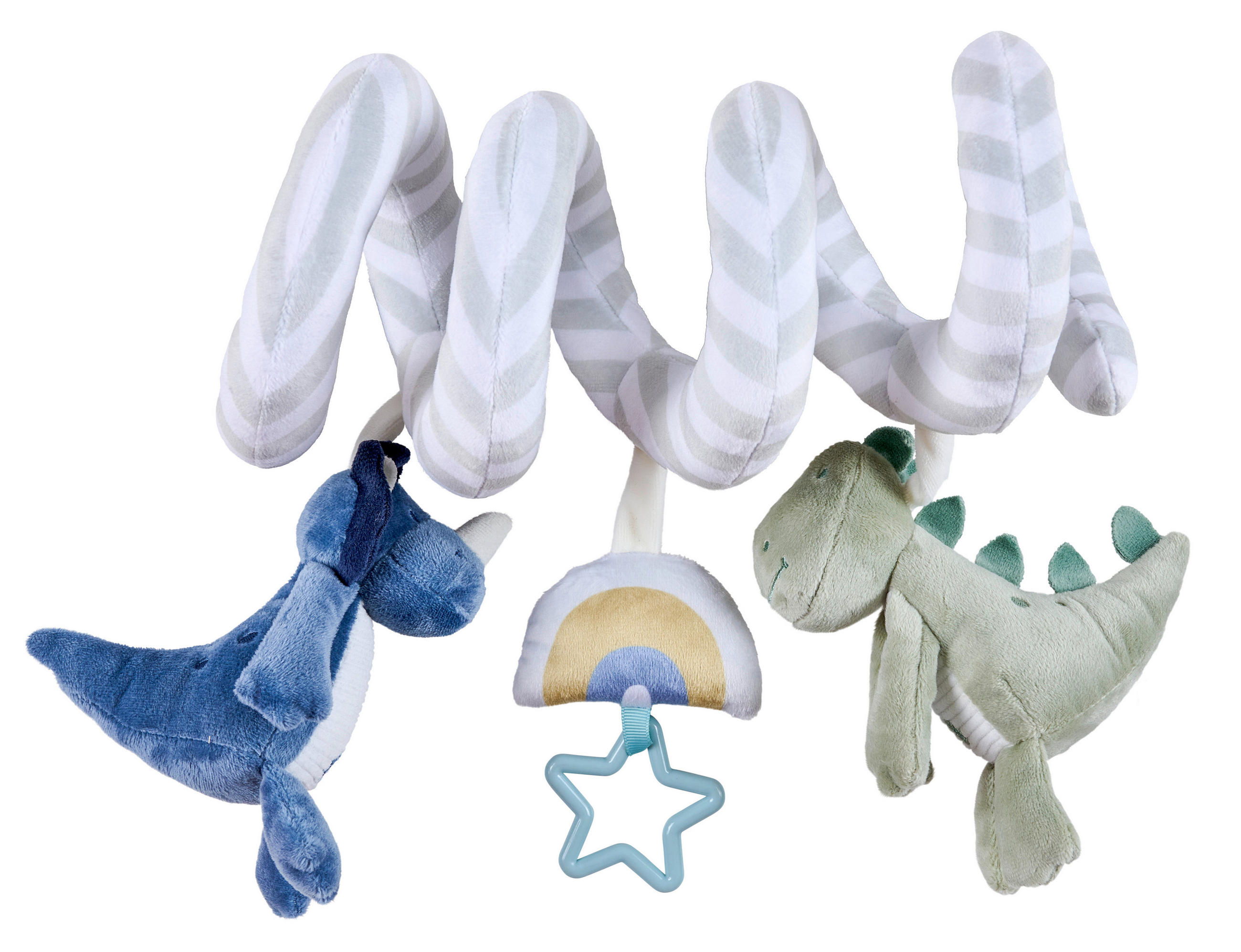 BABYSCHALENMOBILE Dani & Didi  - Blau/Grün, Basics, Kunststoff/Textil (22cm) - Patinio