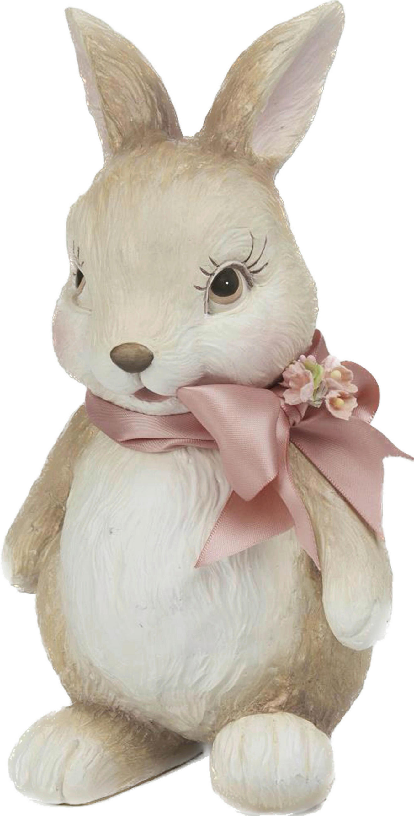 DEKOHASE - Weiss/Braun, Lifestyle, Kunststoff/Textil (24,50/13,80/14,30cm)