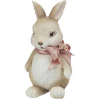 DEKOHASE - Weiss/Braun, Lifestyle, Kunststoff/Textil (24,50/13,80/14,30cm)