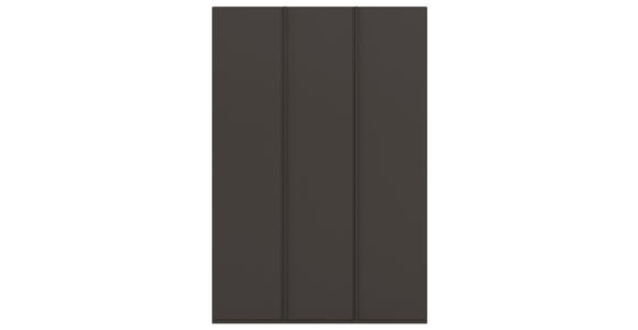 DREHTÜRENSCHRANK 151/235/61 cm,  in Graphitfarben, 3-türig  - Graphitfarben, Basics, Holzwerkstoff/Metall (151/235/61cm) - Novel