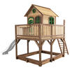 SPIELTURM 377/291/255 cm  - Braun/Weiß, KONVENTIONELL, Holz (377/291/255cm) - Ambia Garden