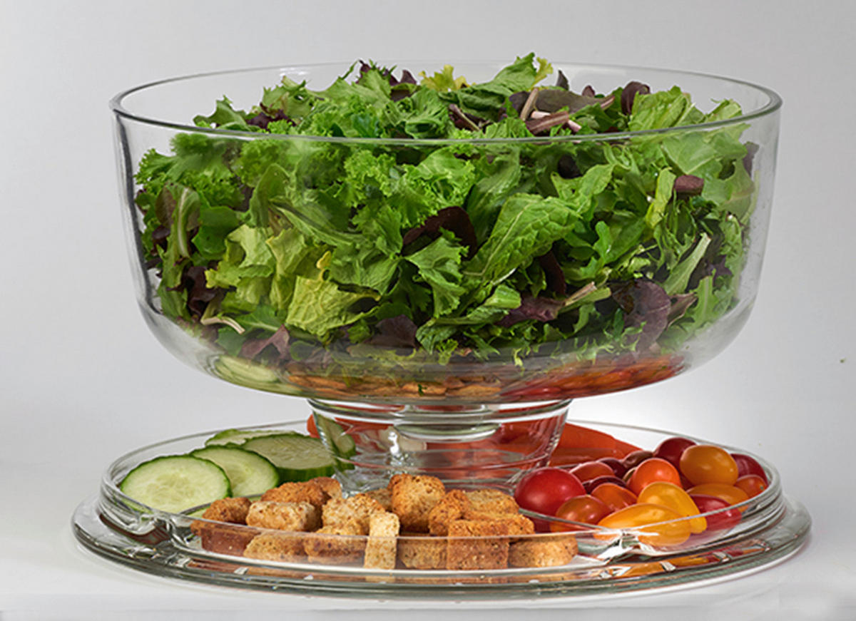 TORTENGLOCKE 31/21 cm  - Transparent, Basics, Glas (31/21cm) - Creatable