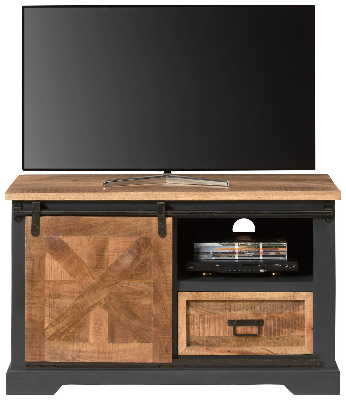 KOMODA POD TELEVIZI, šedá, 105/63/45 cm - šedá, Lifestyle (105/63/45cm) - MID.YOU