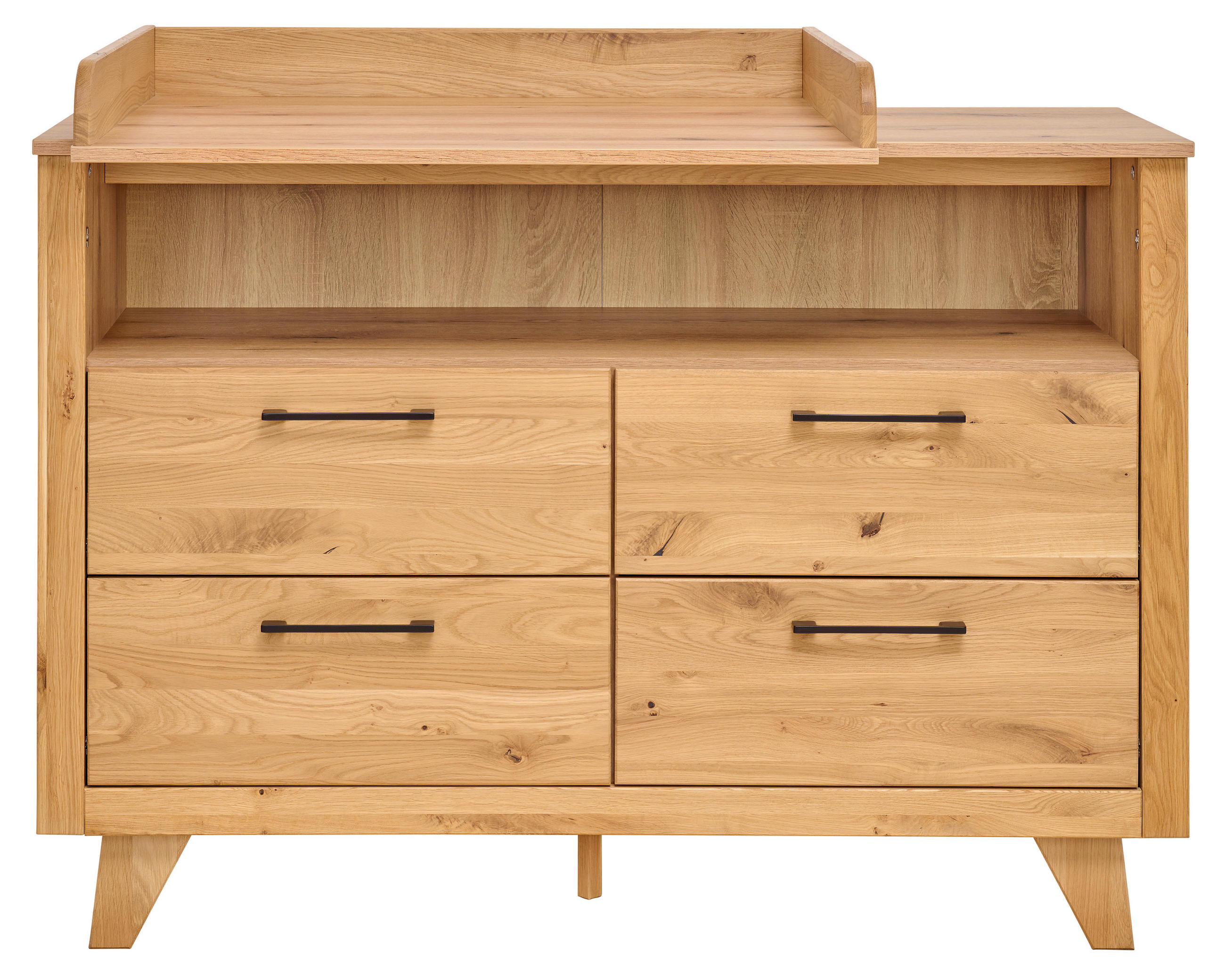 WICKELKOMMODE Berta 131/90/77 cm  - Eichefarben/Buchefarben, Natur, Holz/Holzwerkstoff (131/90/77cm) - Jimmylee