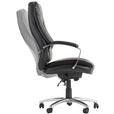 CHEFSESSEL Lederlook, Netz Schwarz  - Schwarz, KONVENTIONELL, Textil/Metall (73/112 - 122/73cm) - Cantus