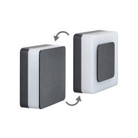 AUßENWANDLEUCHTE CASTOR 13,5/13,5/4,8 cm   - Schwarz, Design, Metall (13,5/13,5/4,8cm)