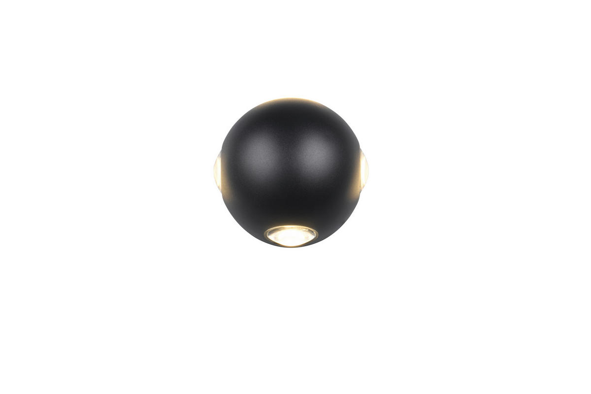 LED-WANDLEUCHTE - Schwarz, Basics, Metall (10,5/7,5cm) - Trio Leuchten