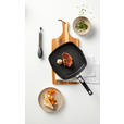 GRILLPFANNE Perfect Cooking Greblon®-Antihaftbeschichtung  - Edelstahlfarben/Schwarz, Basics, Kunststoff/Metall (28/28cm) - Homeware Profession.