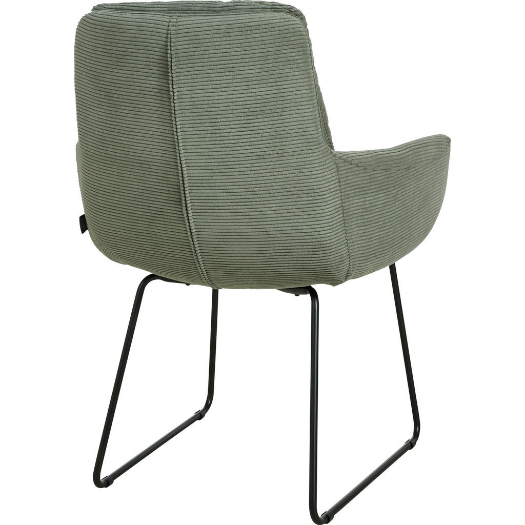 Thumbnail - Johann Jakob Armlehnstuhl, Olivgrün, Textil, Kufe, 63x90x69 cm, Blauer Engel, Goldenes M, Dgm, Oeko-Tex® Standard 100, D...