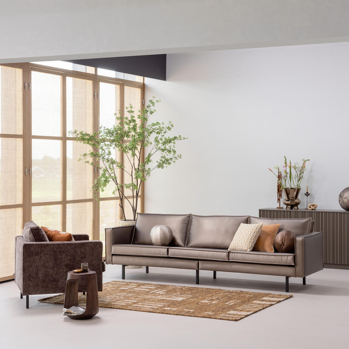 TEPPICH 170/240 cm Noven Braun rechteckig  - Braun, Basics, Textil (170/240cm)