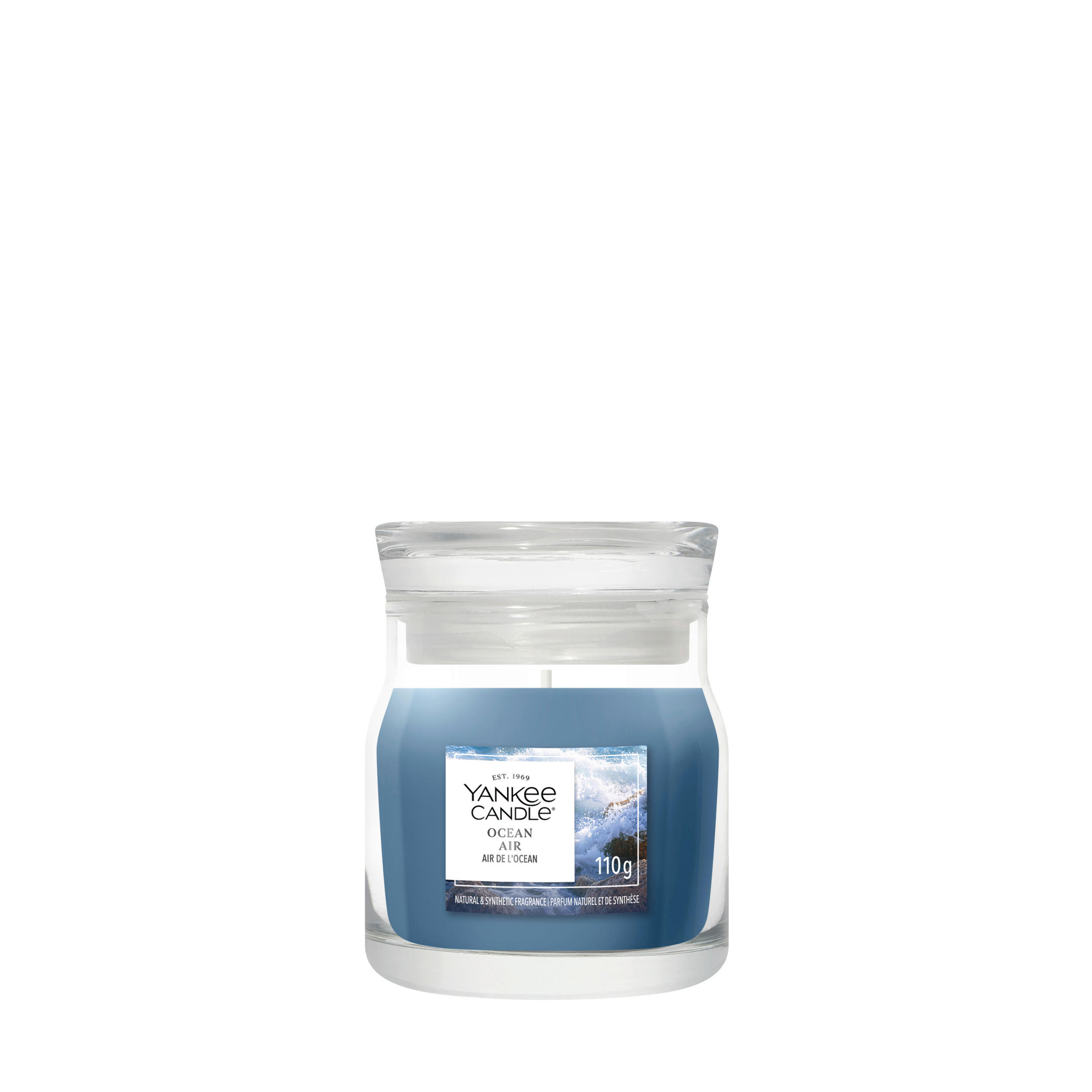 VONNÁ SVIEČKA  - modrá, Basics, sklo (6.5/6.5/8.5cm) - Yankee Candle