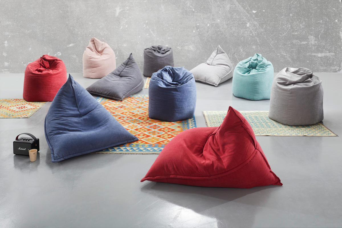 SITZSACK Webstoff 220 L  - Rosa, KONVENTIONELL, Textil (65/95/75cm) - Xora