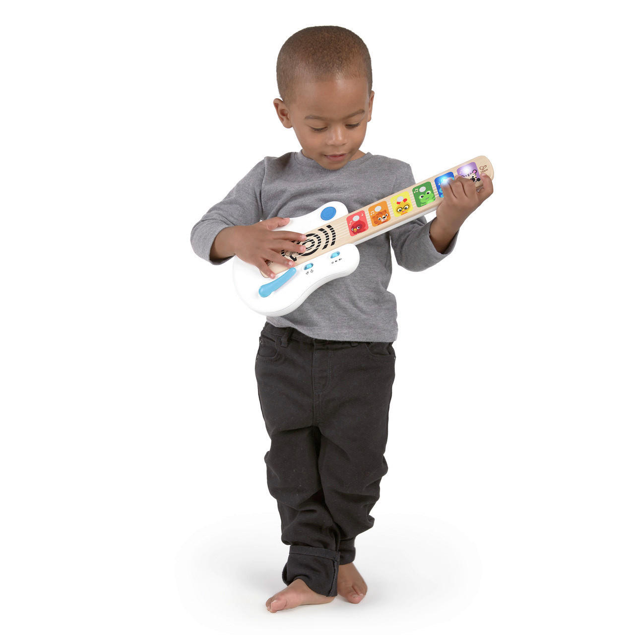 E-GITARRE - Weiß Hochglanz, Basics, Holzwerkstoff/Kunststoff (45,3/24,2/5,8cm) - Hape
