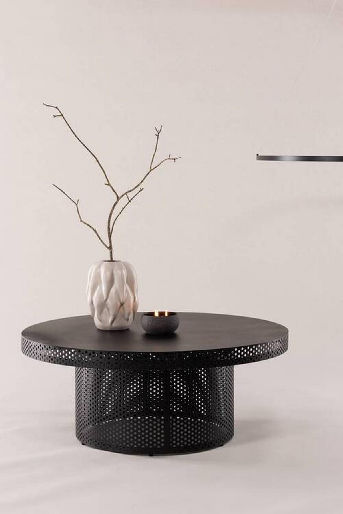 SOFFBORD i metall  - svart, Design, metall (100/43cm) - Lomoco