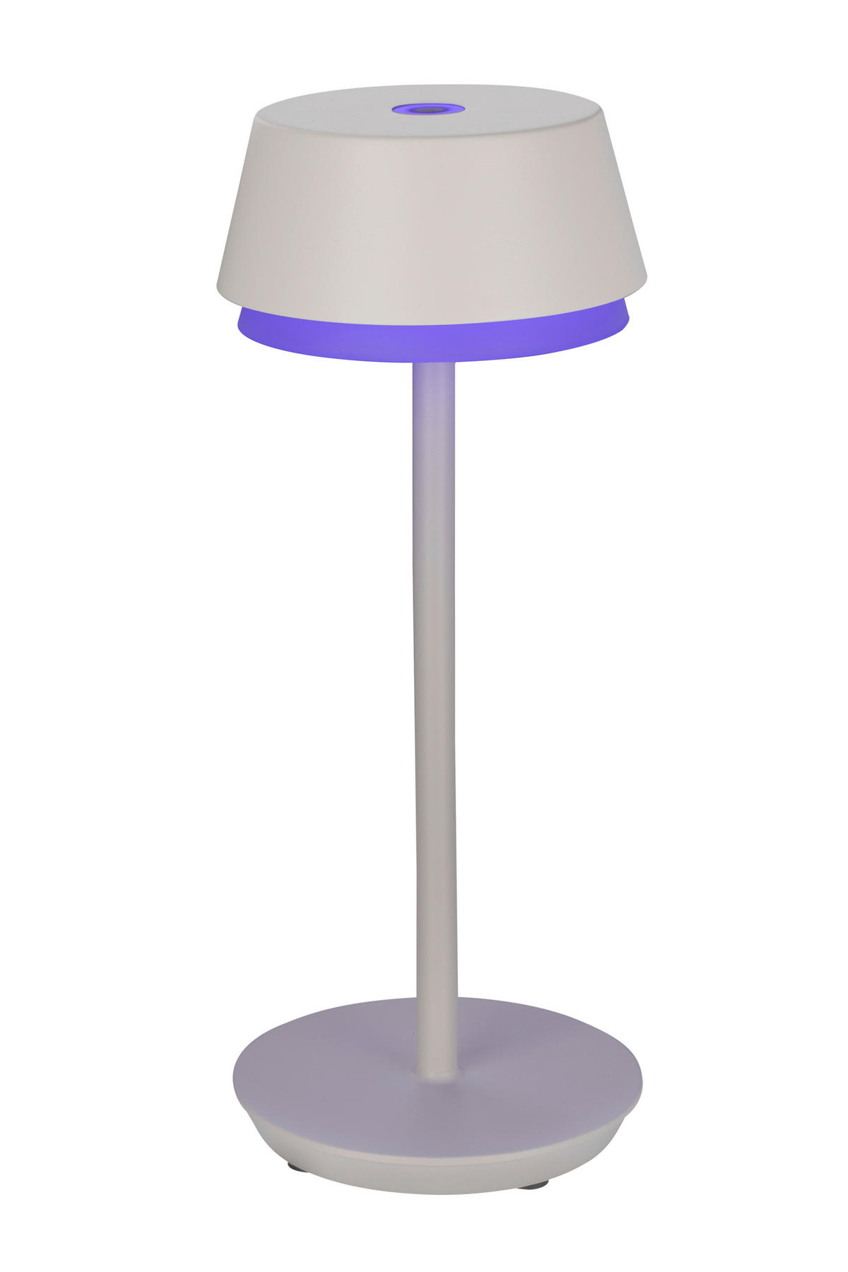 STOLNÍ LED LAMPA, dotykový stmívač, 12/30 cm  - bílá, Basics, kov/plast (12/30cm) - Dieter Knoll