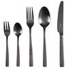 BESTECKSET Sunset 30-teilig Edelstahl  - Schwarz, Design, Metall - Justinus