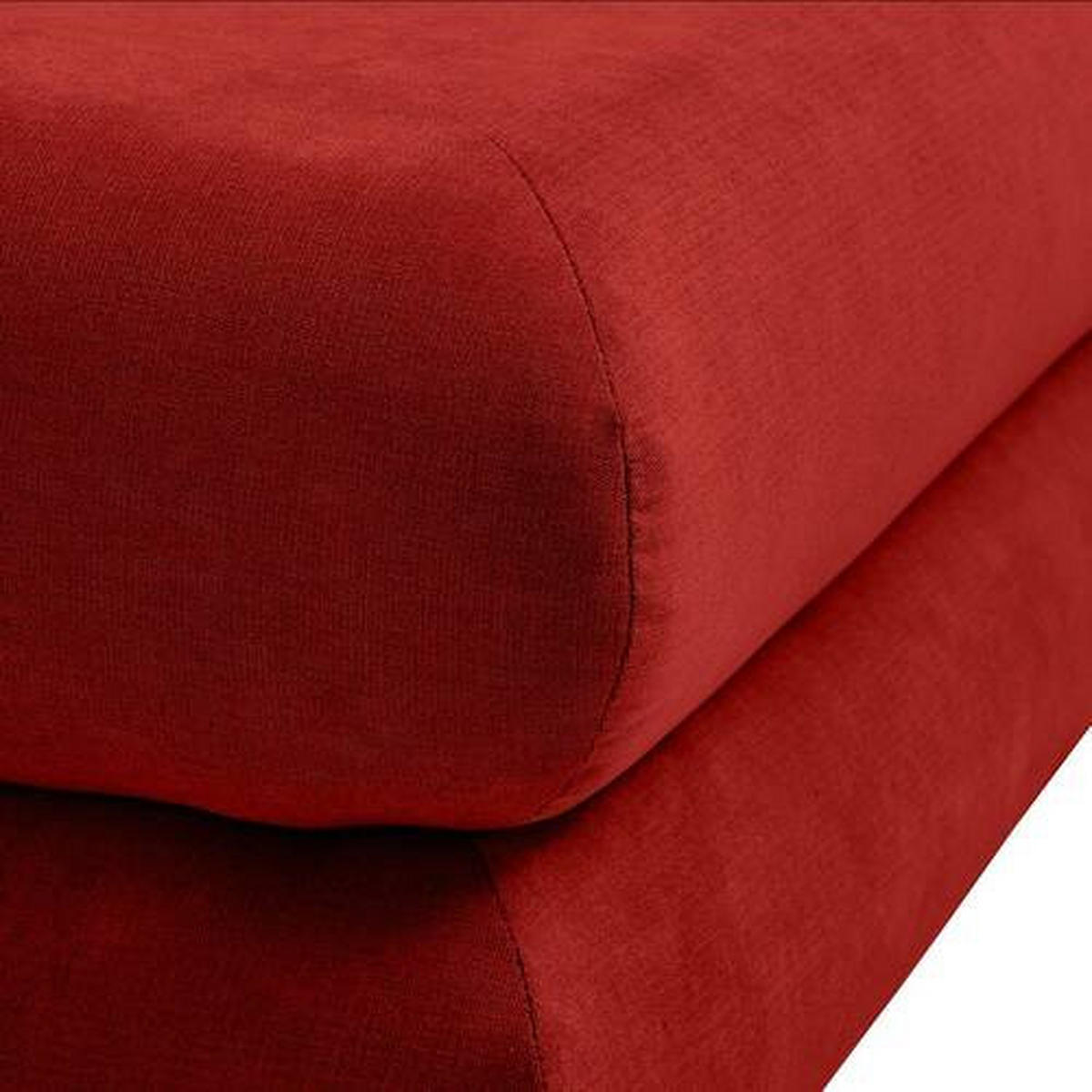 BÄDDSOFFA i mikrofiber bordeaux  - bordeaux/kromfärg, Design, textil/plast (196/74/90cm) - MID.YOU
