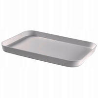 Tavă   - alb, Basics, plastic (43/31/3.5cm)