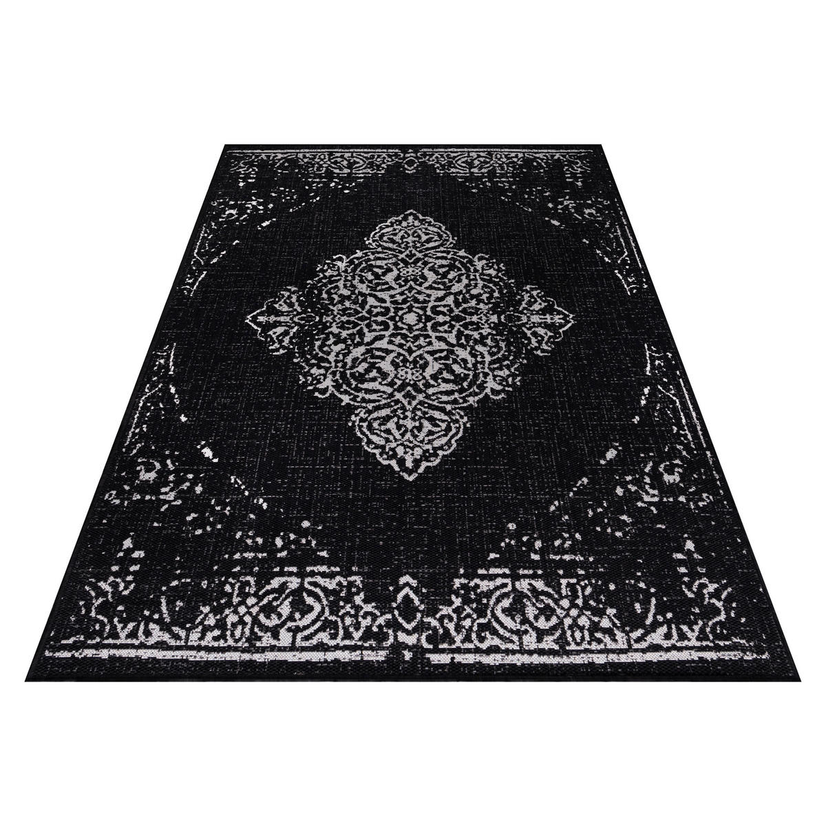 OUTDOORTEPPICH 240/340 cm Sunny Schwarz  - Schwarz, Design, Textil (240/340cm) - Novel