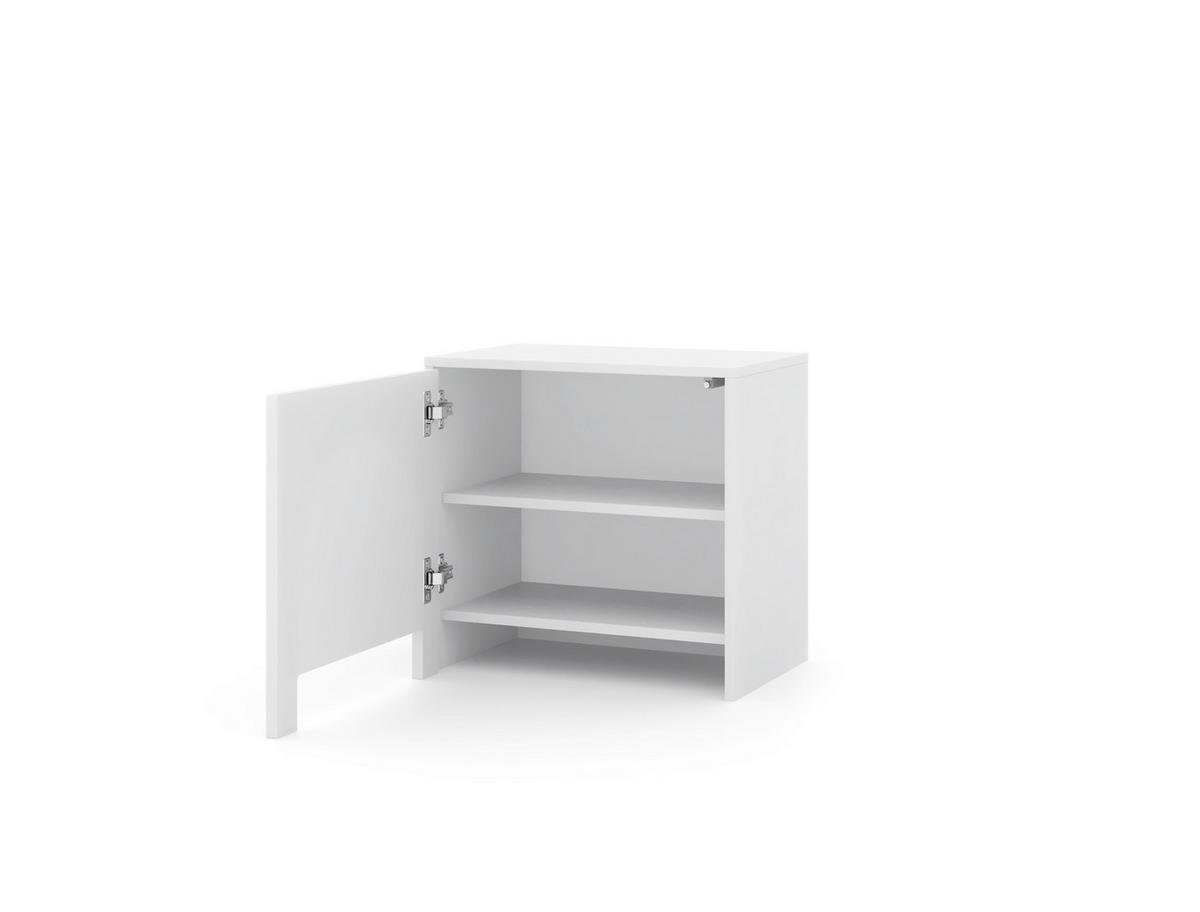 NACHTKÄSTCHEN 50/49/35 cm  in Weiß  - Weiß, Design, Holzwerkstoff (50/49/35cm) - MID.YOU