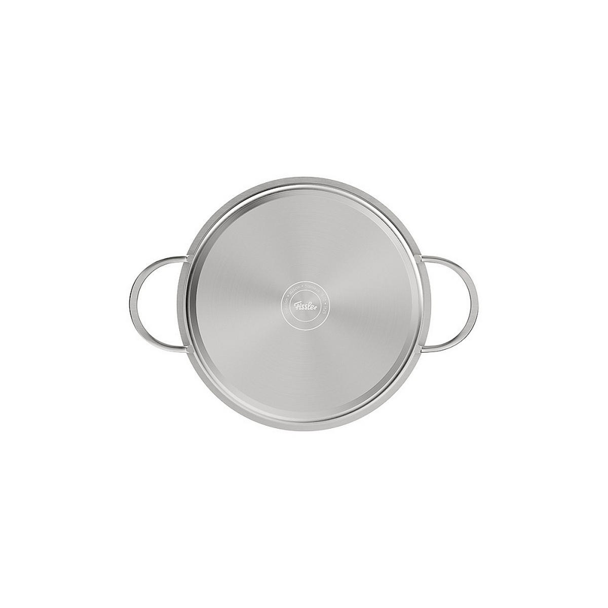 KOCHTOPFSET Sereno 5-teilig  - Edelstahlfarben/Schwarz, Basics, Metall (53/36/33cm) - Fissler