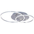 LED-DECKENLEUCHTE 54,7/40/7 cm   - Alufarben, Design, Kunststoff/Metall (54,7/40/7cm) - Novel