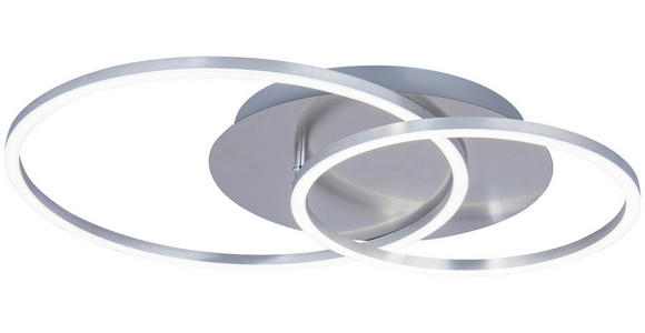LED-DECKENLEUCHTE 54,7/40/7 cm - Alufarben, Design, Kunststoff/Metall (54,7/40/7cm) - Novel