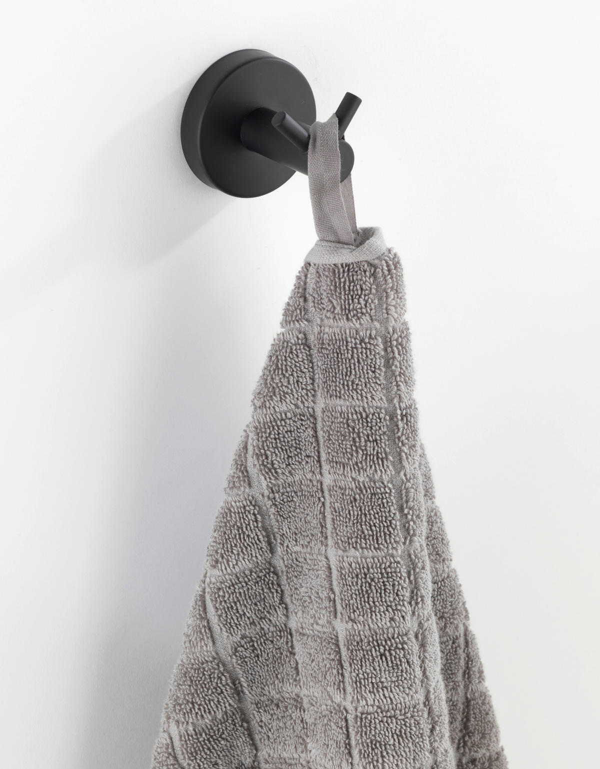 HANDTUCHHAKEN - Schwarz, Basics, Metall (5,5/5,5/5,5cm) - Wenko