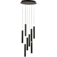 LED-HÄNGELEUCHTE Prado 40/200 cm   - Schwarz, Design, Metall (40/200cm) - Fabas Luce