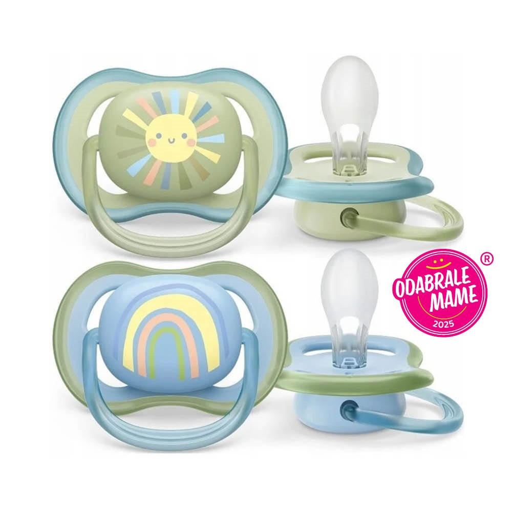 DUDA   - svijetlo zelena/tamno zelena, Basics, plastika/prirodni materijali (4/5,5/4cm) - Avent