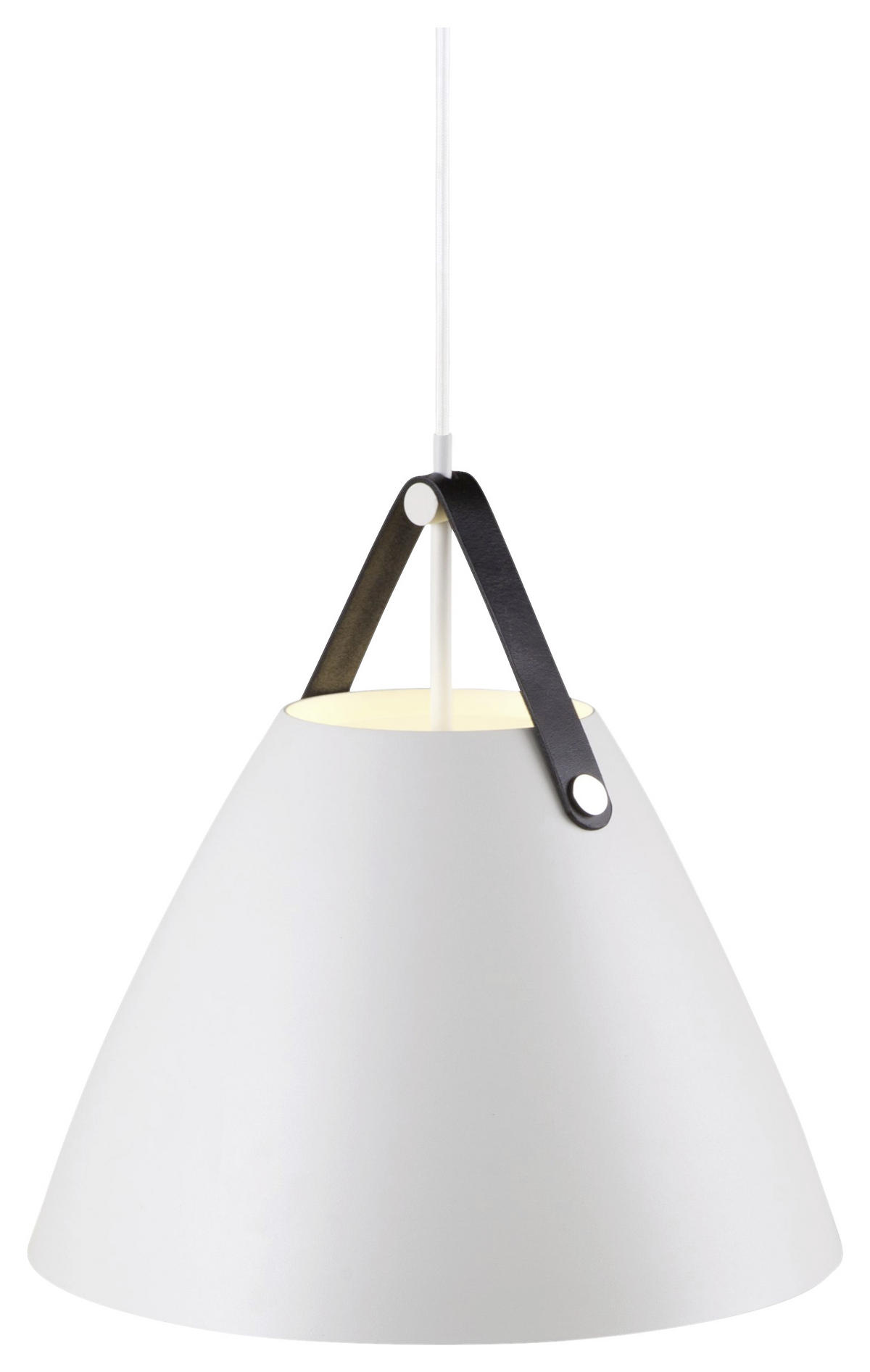 HÄNGELEUCHTE STRAP 36/37 cm   - Weiß, Design, Metall (36/37cm) - Nordlux
