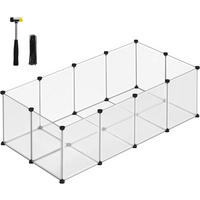 HEIMTIERGEHEGE - Weiß, Basics, Kunststoff (143/73/46cm)