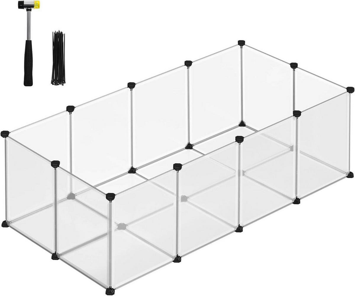 HEIMTIERGEHEGE - Weiß, Basics, Kunststoff (143/73/46cm)