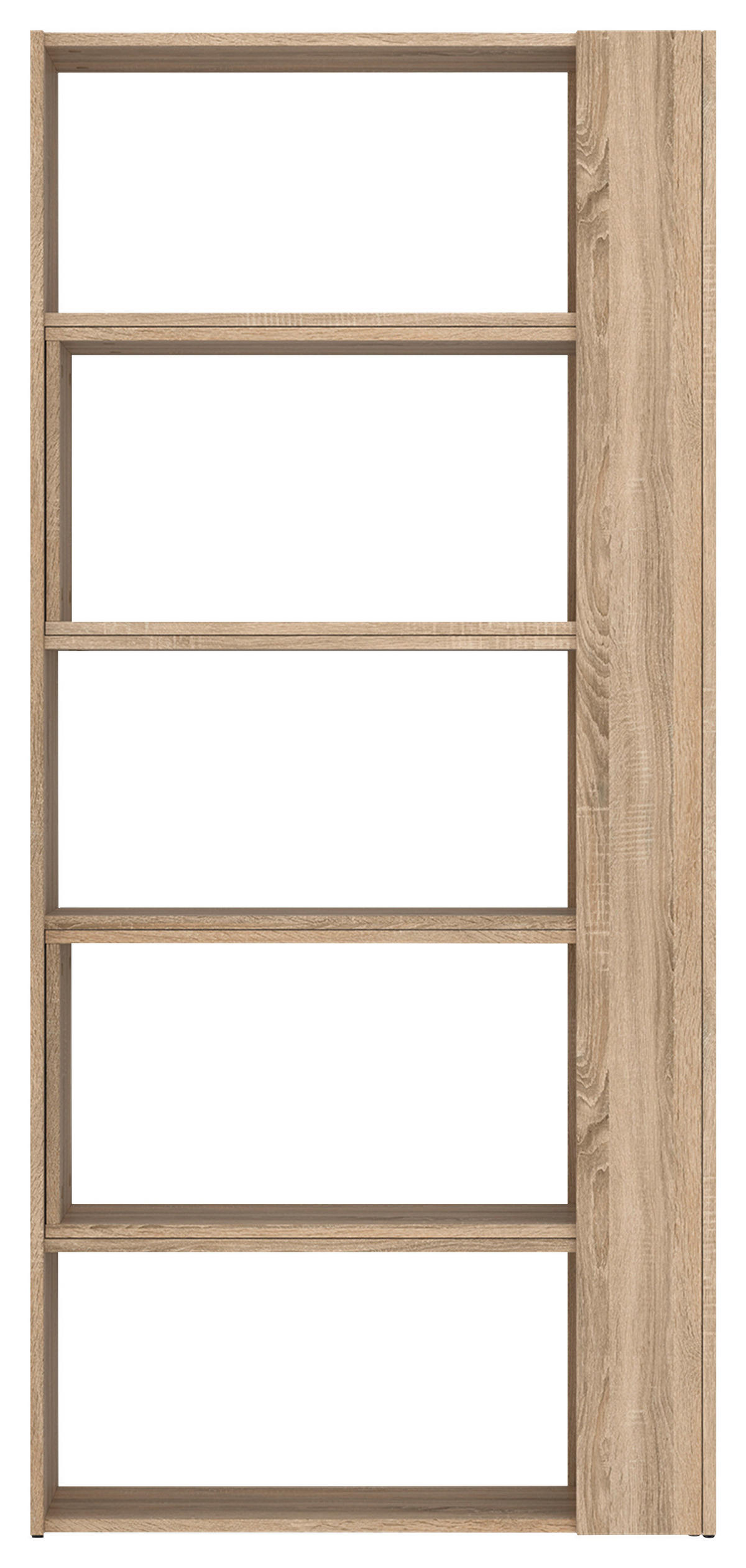 REGÁL, dub sonoma, 82-146/180/35 cm - dub sonoma, Modern, kompozitné drevo/plast (82-146/180/35cm)