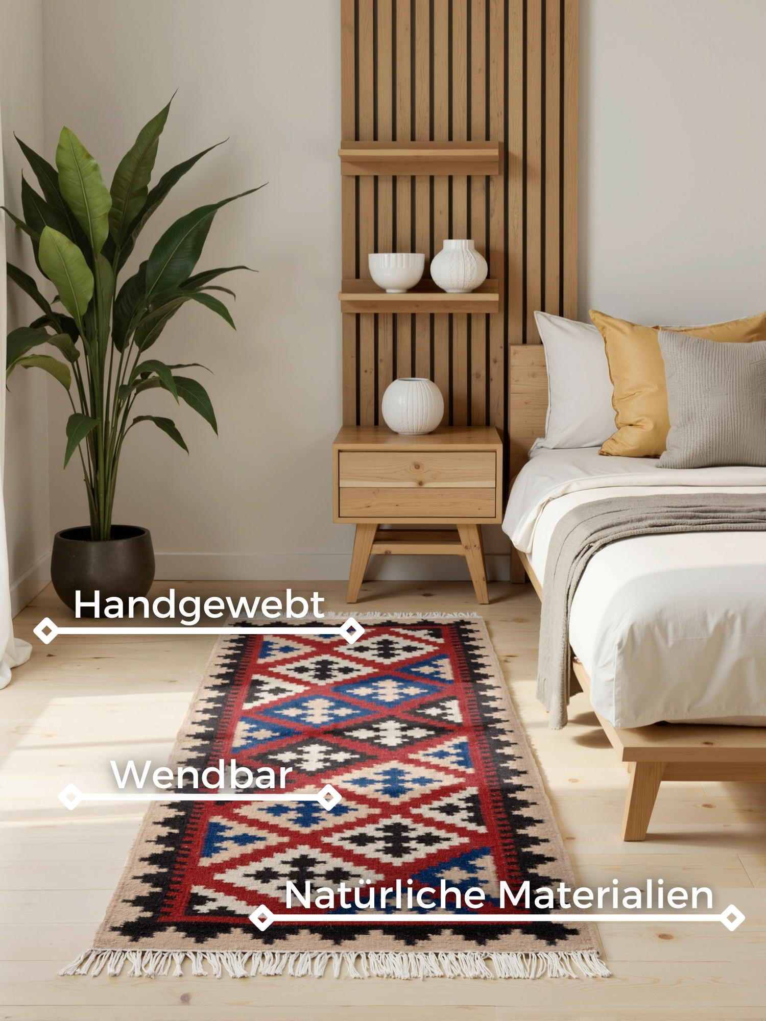 LÄUFER 60/190 cm Kamal  - Multicolor/Creme, Design, Textil (60/190cm)