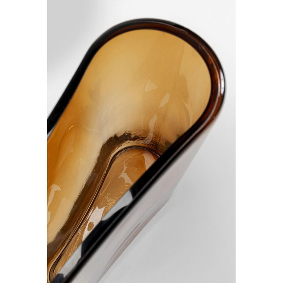 VASE  - Braun, Design, Glas (25/32/11cm) - Kare-Design