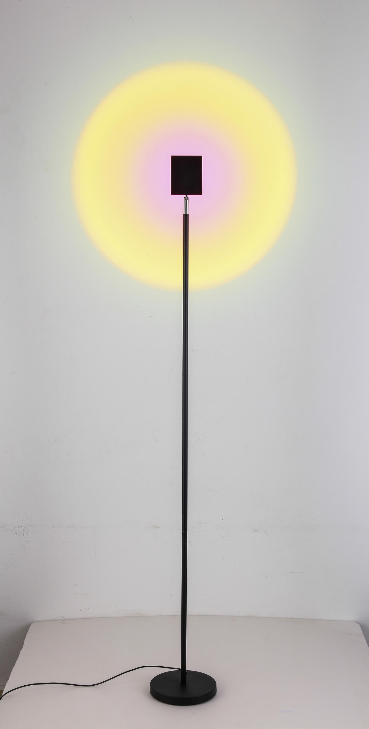 LED-STEHLEUCHTE Ryusei 18/143,5 cm   - Schwarz, Design, Metall (18/143,5cm) - Novel