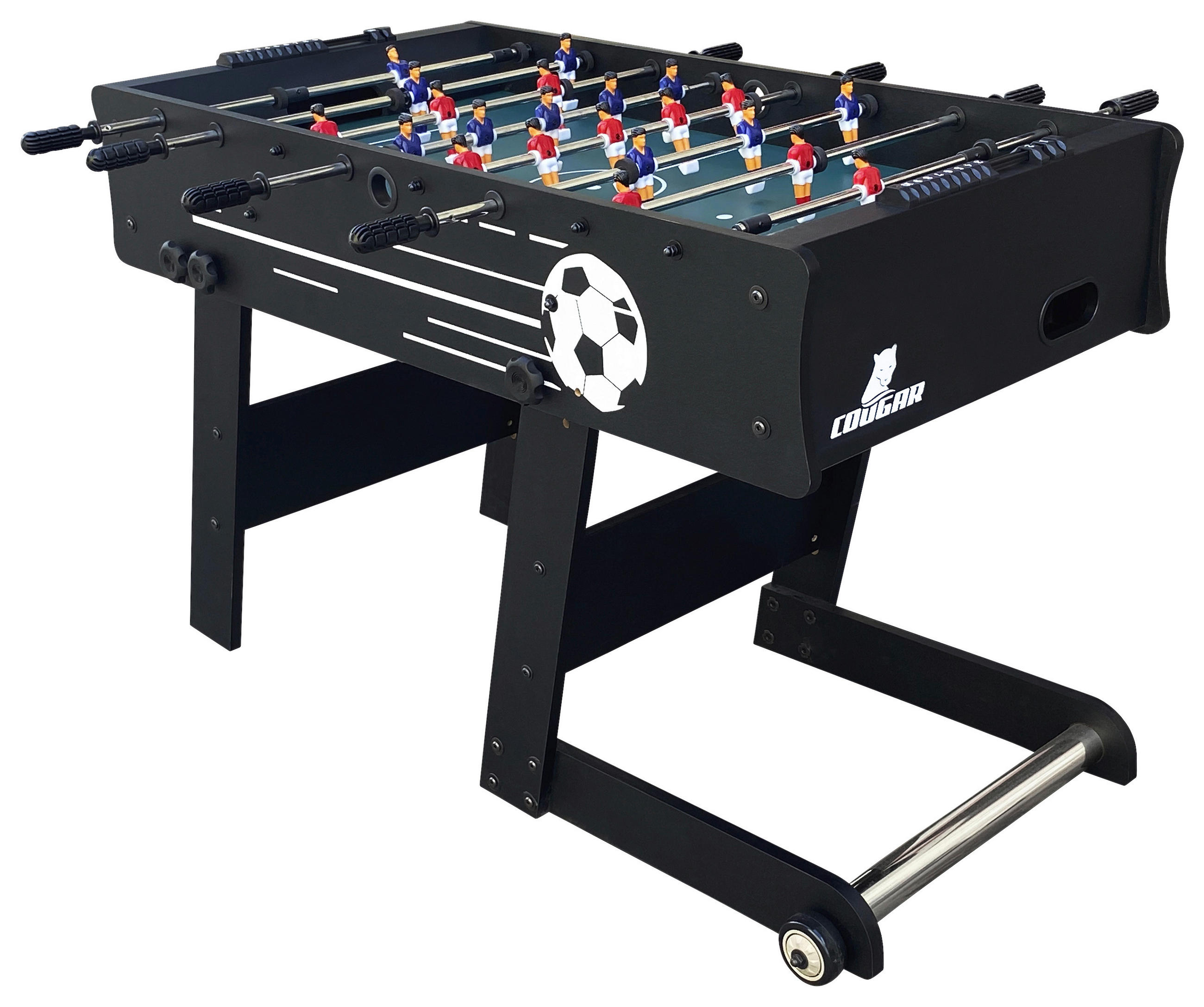 SCORPION KICK TS FUßBALLTISCH - Schwarz, KONVENTIONELL, Holz (61/81/122cm) - Ambia Garden