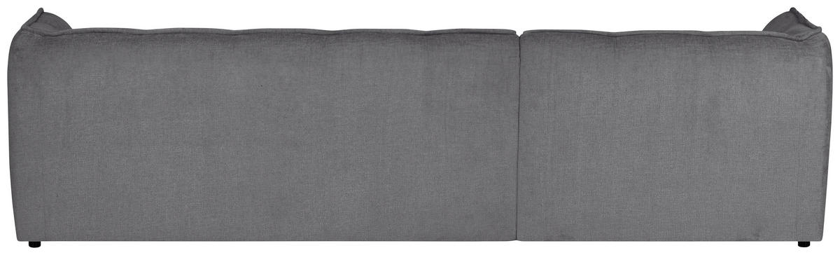 ECKSOFA LIVOLI in Chenille Hellgrau  246/160 cm  - Hellgrau/Schwarz, Design, Textil (246/160cm) - MID.YOU