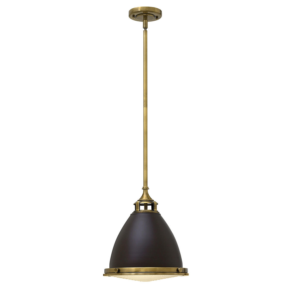 HÄNGELEUCHTE Elstead Amelia 32.4/42.6 cm   - Bronzefarben, KONVENTIONELL, Glas/Metall (32.4/42.6cm) - Elstead Lighting