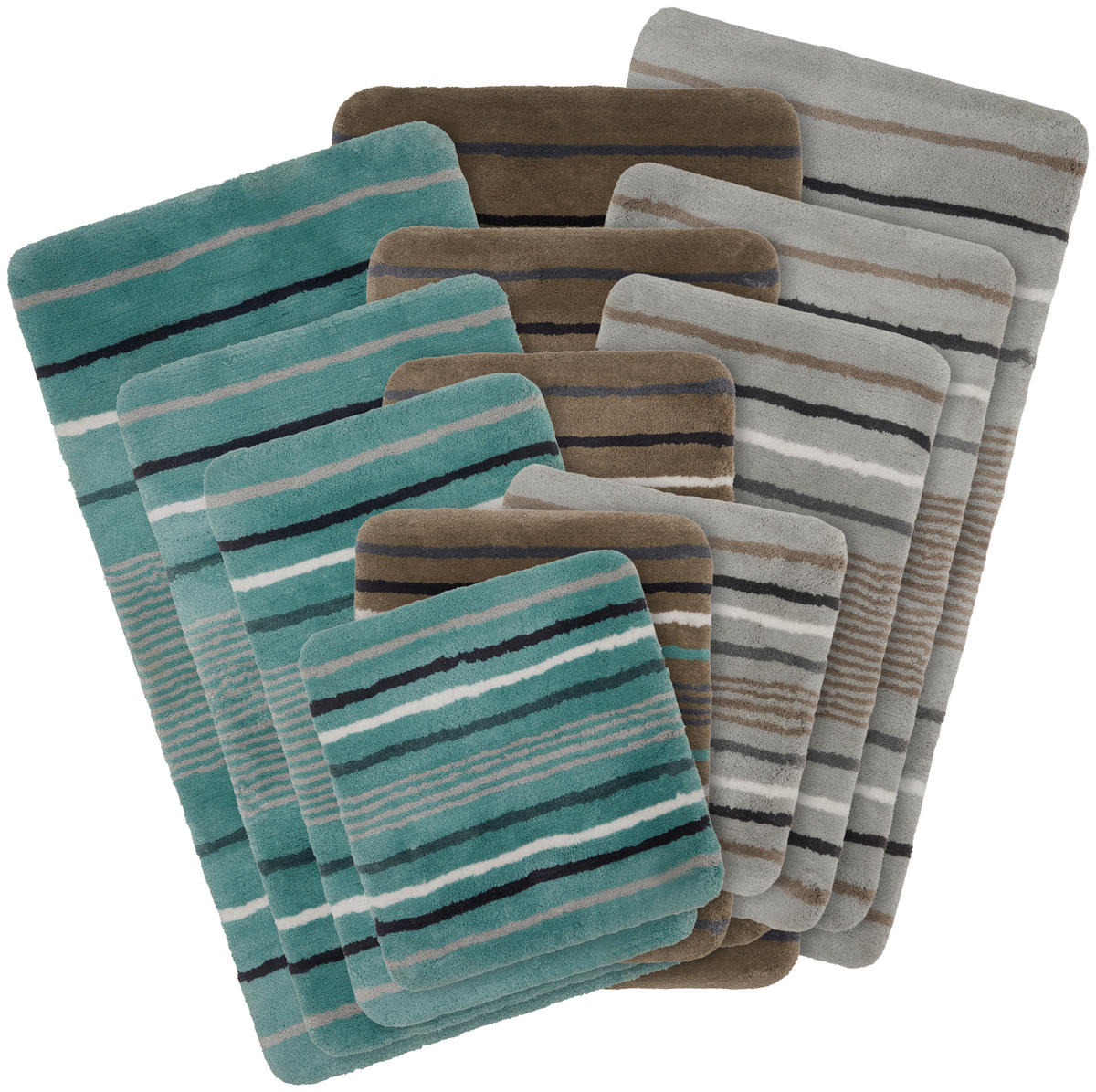 COVORAȘ DE BAIE  60/100 cm  gri   - gri, Konventionell, textil (60/100cm) - Esposa