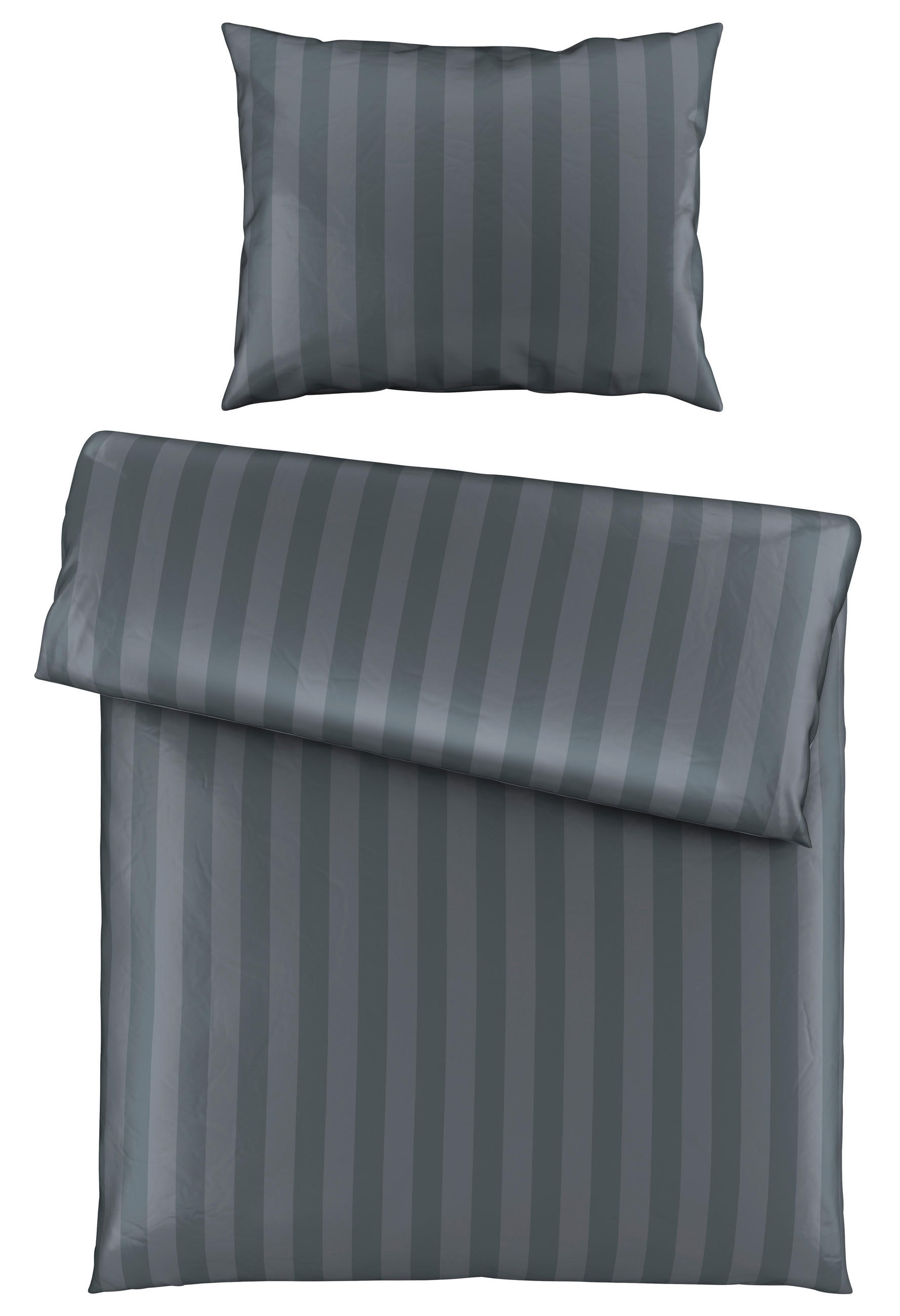 POVLEČENÍ satén šedá 140/200 cm - šedá, textil (140/200cm) - Dieter Knoll