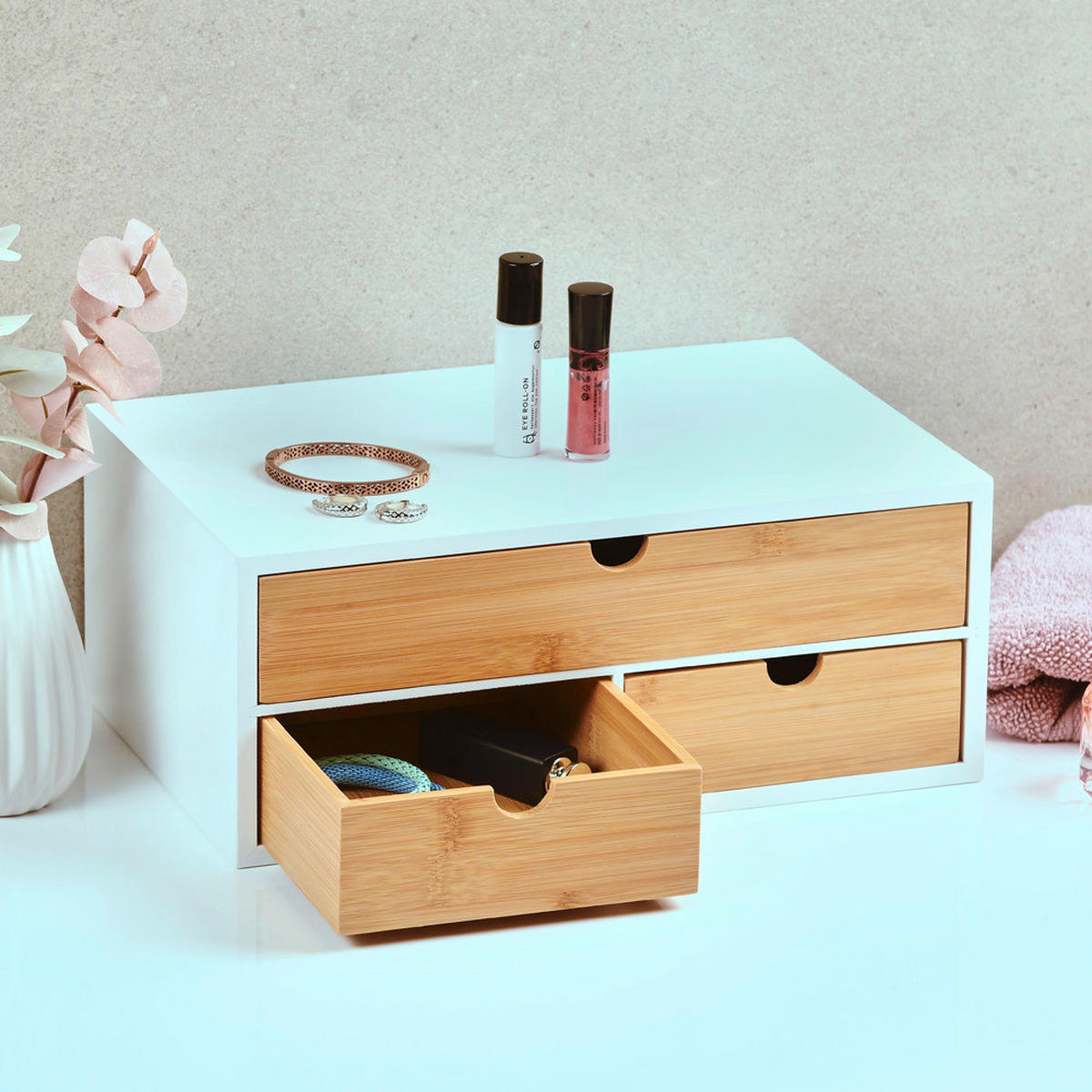 ORGANIZER  - Naturfarben/Weiß, Basics, Naturmaterialien/Holzwerkstoff (33/21/14cm) - Kesper
