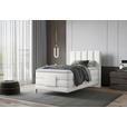 BOXSPRINGBETT 100/200 cm  in Creme  - Creme/Schwarz, Natur, Textil/Metall (100/200cm) - Esposa