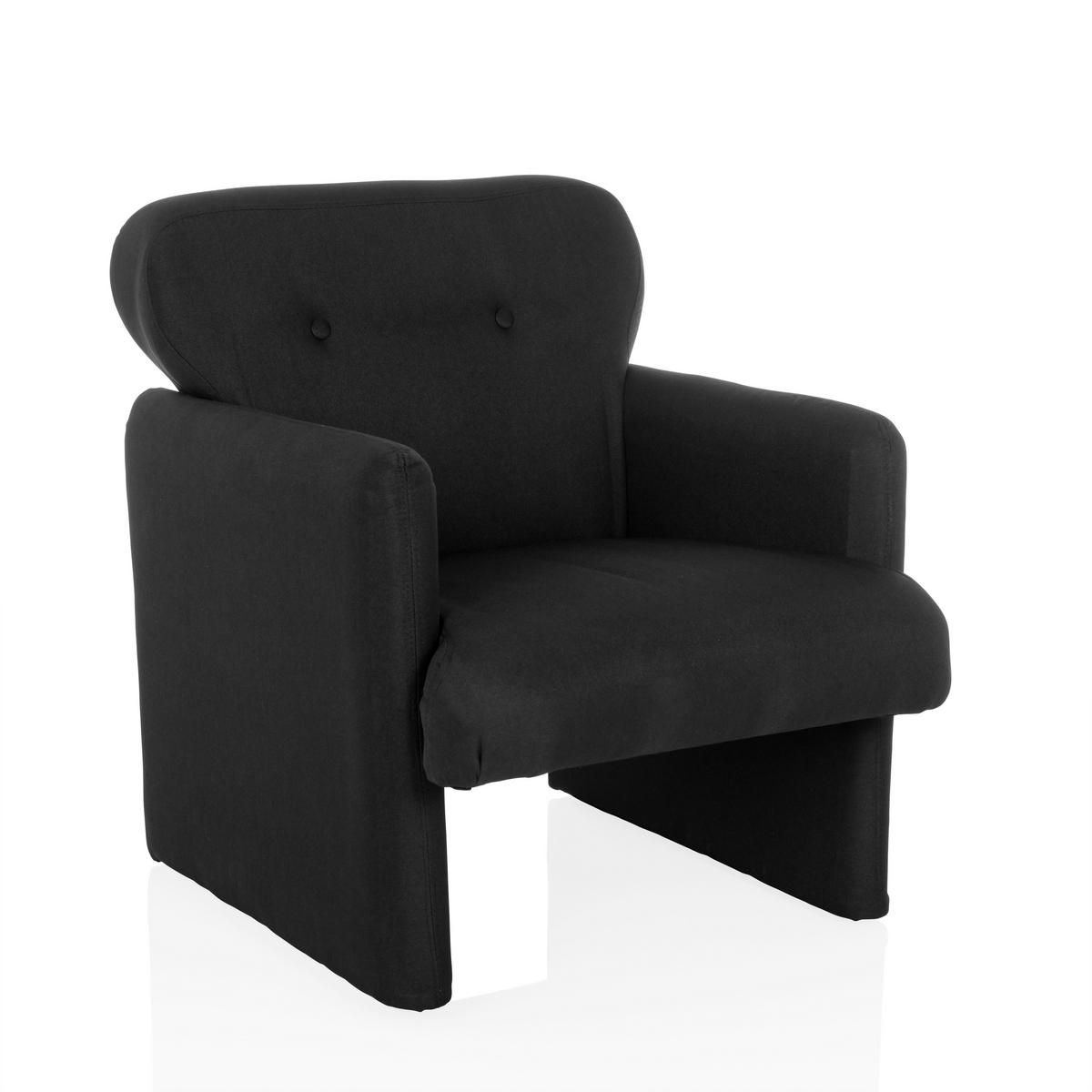 LOUNGEFÅTÖLJ  - svart, Modern, textil (66/77/74cm) - MID.YOU