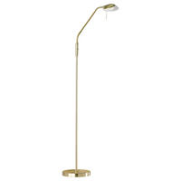 LED-STEHLEUCHTE 23/160 cm    - Messingfarben, Design, Glas/Metall (23/160cm) - Fischer & Honsel