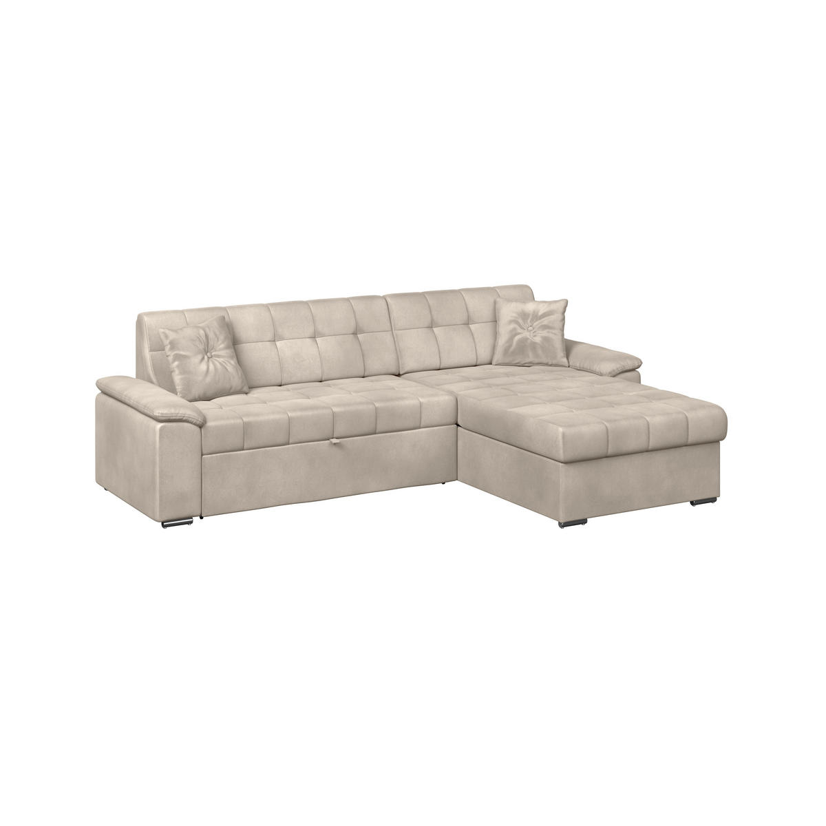ECKSOFA Beige Zierkissen  - Beige, Trend, Textil (257/167cm) - Livetastic