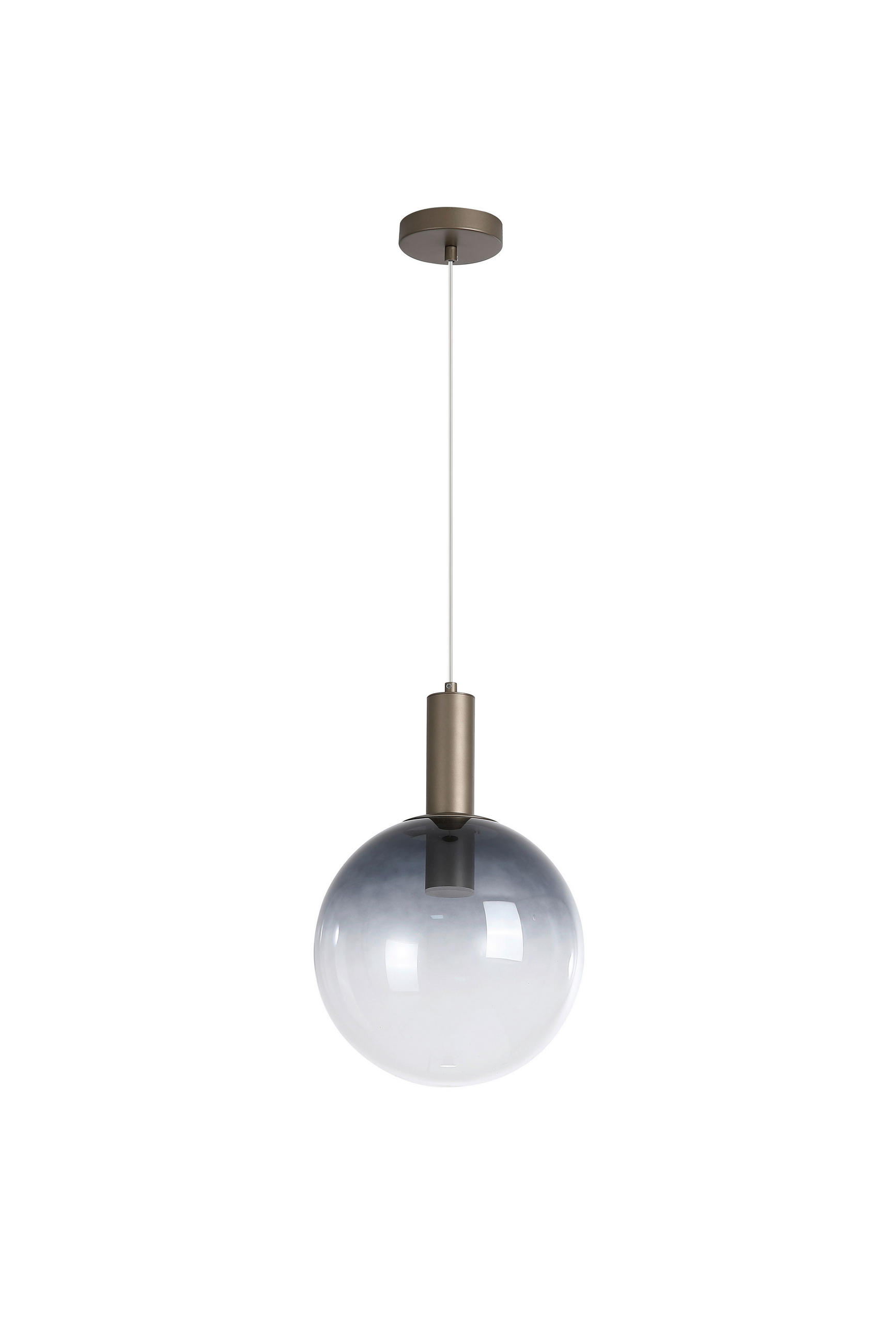 Searchlight Hängeleuchte Ombre Chrom, Mokka 120 cm