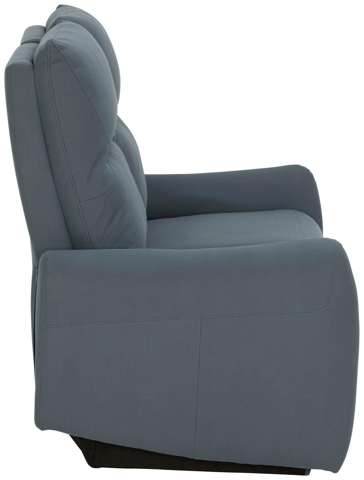 SITZGARNITUR Mikrofaser Dunkelblau  - Schwarz/Dunkelblau, KONVENTIONELL, Textil/Metall - Livetastic